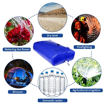 30 Gal Portable Water Storage Bladder for Camping & RV