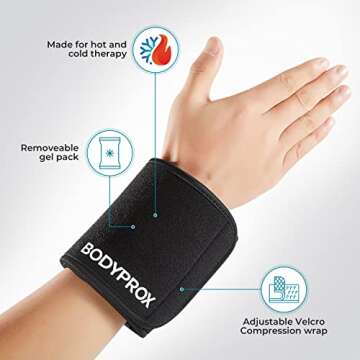 Cold & Hot Therapy Wrap, Reusable Gel Pack for Pain Relief. Great for Sprains, Muscle Pain, Bruises,...