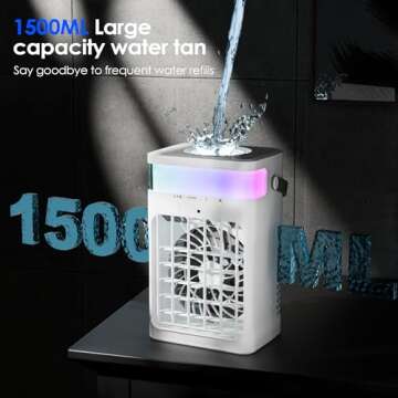 Versatile Portable Air Conditioner with Colorful Lights