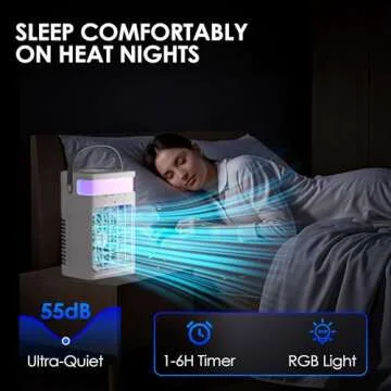 Versatile Portable Air Conditioner with Colorful Lights