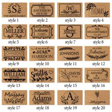 Custom Welcome Mat with Non-Slip Backing for Home