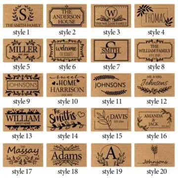 Custom Welcome Mat with Non-Slip Backing for Home