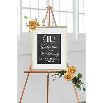 INSUNSIX 100 PCS Foam Flower Bulk Gold Rose Artificial Flowers Foam Roses Fake Flowers Faux Roses for DIY Wedding Bouquets Centerpieces Arrangements Party Baby Shower Home Decor(Gold)