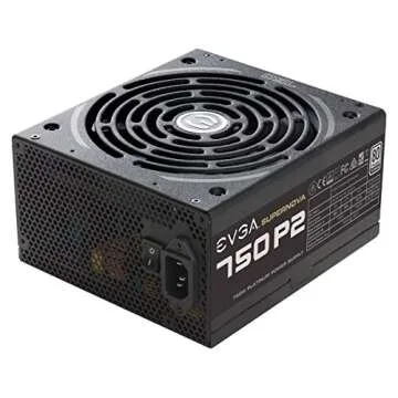 EVGA SuperNOVA 750 P2, 80+ PLATINUM 750W , Fully Modular , EVGA ECO Mode, 10 Year Warranty , Includes FREE Power On Self Tester, Power Supply 220-P2-0750-X1,Black