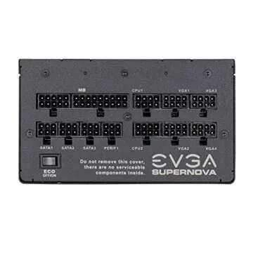 EVGA SuperNOVA 750 P2, 80+ PLATINUM 750W , Fully Modular , EVGA ECO Mode, 10 Year Warranty , Includes FREE Power On Self Tester, Power Supply 220-P2-0750-X1,Black