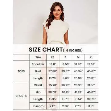 Bianstore Women's Two Piece Outfits Knit Sweater Set Solid Pullover Tops and Elastic Waist Short Pants Lounge Sets