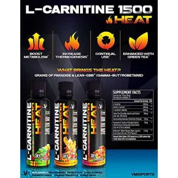 VMI Sports L-Carnitine 1500 for Fat Loss & Metabolism