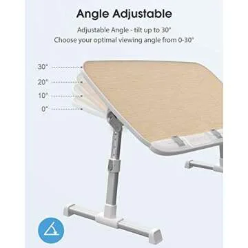 AboveTEK Laptop Desk - Adjustable & Portable Laptop Tray