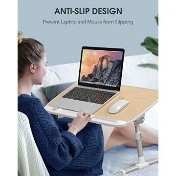 AboveTEK Laptop Desk - Adjustable & Portable Laptop Tray