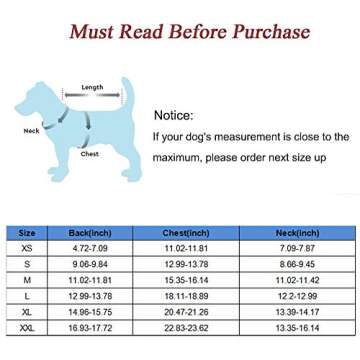 Warm YOUDirect Winter Dog Coat for Small Dogs