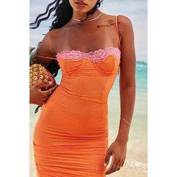 Buy Zebaexf Women's Sexy Prom Sleeveless Bodycon Dress