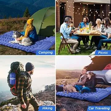 MOXILS Ultralight Inflatable Sleeping Pad for Camping