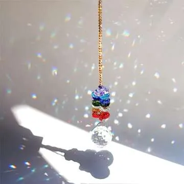 H&D Hyaline&Dora H&D 30mm Chandelier Crystals Ball Prisms Rainbow Octogon Chakra Suncatcher for Gift