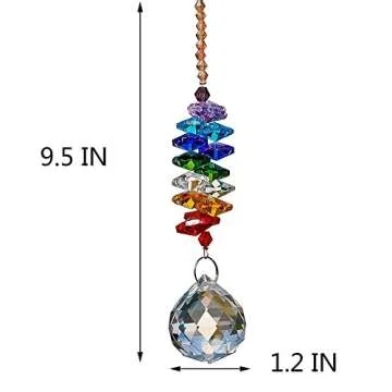 H&D Hyaline&Dora H&D 30mm Chandelier Crystals Ball Prisms Rainbow Octogon Chakra Suncatcher for Gift