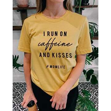 Funny Mama Shirts for Women - Mom Life Graphic Tee