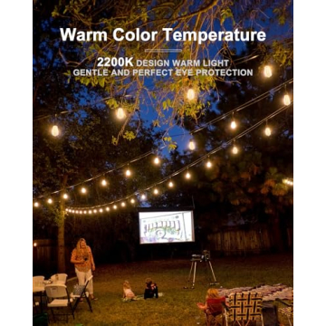 bulbeats 200FT Waterproof Vintage LED String Lights