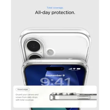 Spigen for iPhone 17 Case, Ultra Hybrid MagFit [TPU Covered Camera Control] [Anti-Yellowing] [Compatible with Magsafe] - Clear