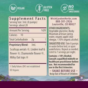 WishGarden Herbs Sleepy Nights for Pregnancy - Plant-Based Herbal Sleep Aid Safe for Pregnant Moms, ...