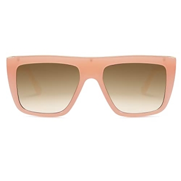 Trendy SOJOS Flat Top Sunglasses UV400 Protection