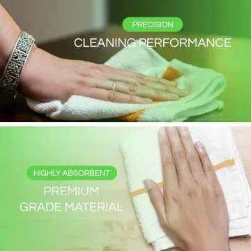 Towels N More 24 Pack 16x19 Bar Mop Towels - Gold Stripe Absorbent Cotton Kitchen Towels - Quick Drying Towels - for Home, Restaurant, Bar Glass Cleaning Towels, Chief/Cook Etc. 30 oz