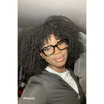 FEISEDY Retro Square Blue Light Blocking Reading Glasses