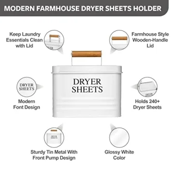 Calindiana Modern Farmhouse Decorative Laundry Box