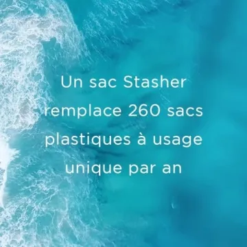 Stasher Platinum Silicone Food Grade Reusable Storage Bag, Clear (Sandwich) | Reduce Single-Use Plastic | Cook, Store, Sous Vide, or Freeze | Leakproof, Dishwasher-Safe, Eco-friendly | 28 Oz