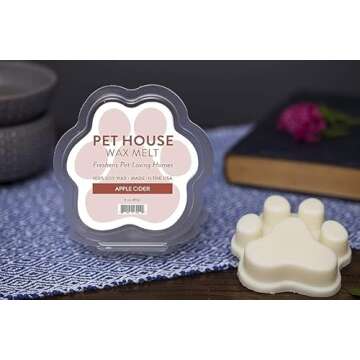 One Fur All Pet House Wax Melts - Lavender Green Tea & Fresh Citrus Pack of 2 - Odor Eliminating, Long-Lasting Scented Wax Melts - Pet-Friendly, Natural