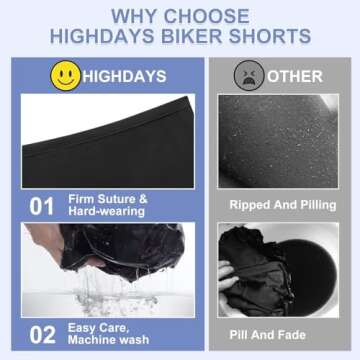 5 Pack Biker Shorts Women - 5"/8" High Waist Spandex Workout Yoga Running Athletic(Black/Navy/Dark Grey/Complexion/White,Plus)