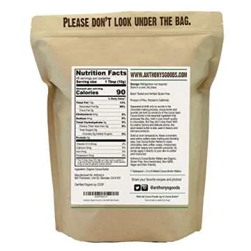 Anthony's Organic Cocoa Butter Wafers, 1 lb, Gluten Free