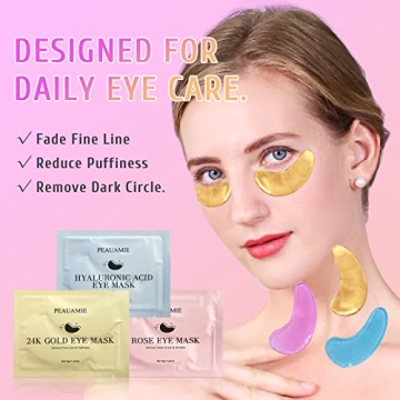 PEAUAMIE Under Eye Patches for Puffiness and Dark Circles