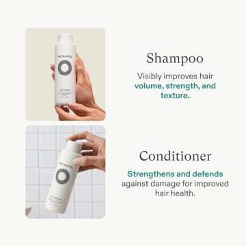 Nutrafol Shampoo and Conditioner, Cleanse and Protect Hair and Scalp, Improves Hair Volume, Strength...