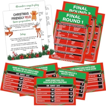 Christmas Friendly Feud Game for Family Fun and Holiday Celebrations