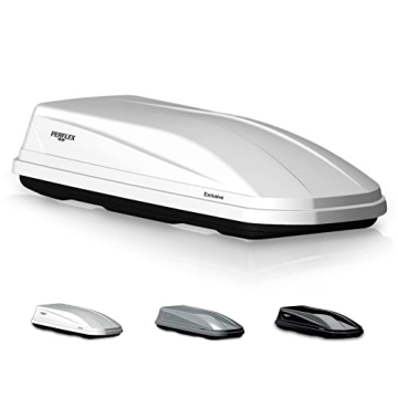 Perflex Exclusive Rooftop Cargo Box Carrier Large 17.7 Cubic Feet Car Top Mount Travel Luggage Stora...