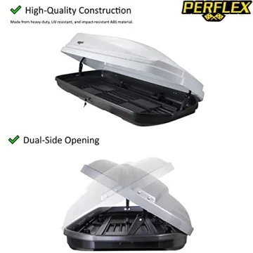 Perflex Rooftop Cargo Box 17.7 Cu Ft Dual Side