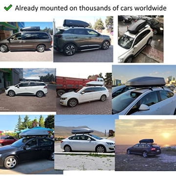 Perflex Rooftop Cargo Box 17.7 Cu Ft Dual Side