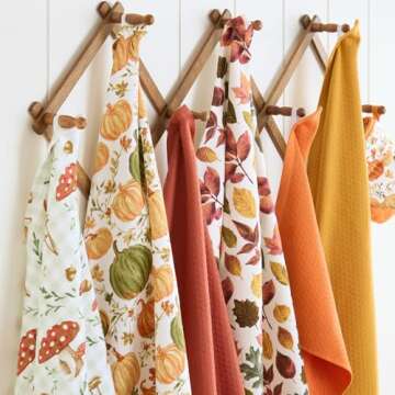Martha Stewart Autumn Harvest Kitchen Towels 3-Pack Set
