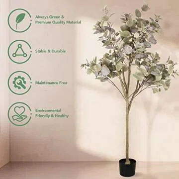 6FT Artificial Fake Tree for Home and Office Decor