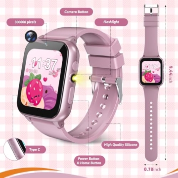 HAPPINNO Kids Smart Watch for Engaging Fun & Learning