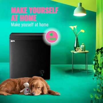 WANAI 5.0 Cubic Chest Freezer for Offices and Apartments