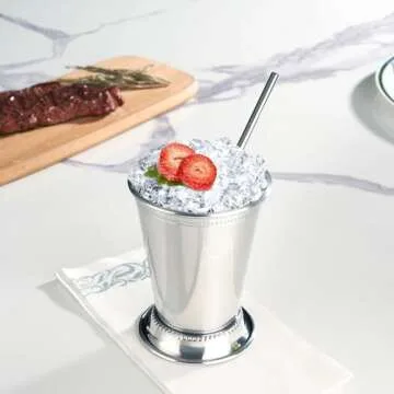 Fijinhom 12oz Stainless Steel Mint Julep Cups Set