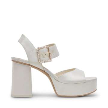 Dolce Vita Women's Bobby Slide Sandal – Elegant White Pearls