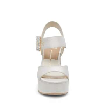 Dolce Vita Women's Bobby Slide Sandal – Elegant White Pearls