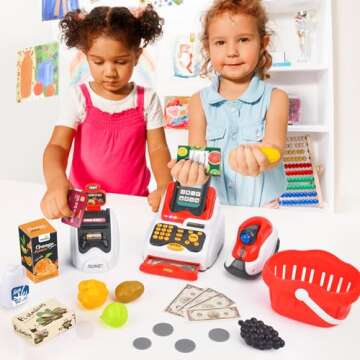 Victostar Kids Cash Register with Accessories for Endless Fun