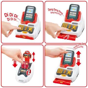 Victostar Kids Cash Register with Accessories for Endless Fun