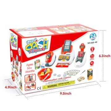 Victostar Kids Cash Register with Accessories for Endless Fun