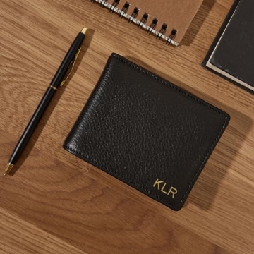 Leatherology Black Onyx Thin Bifold Wallet for All Occasions