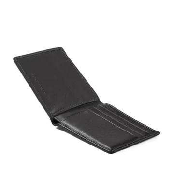 Leatherology Black Onyx Thin Bifold Wallet for All Occasions