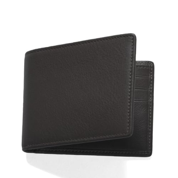 Leatherology Black Onyx Thin Bifold Wallet for All Occasions
