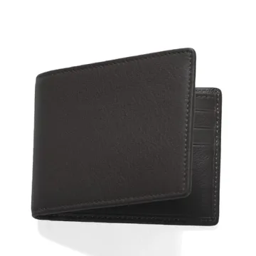Leatherology Black Onyx Thin Bifold Wallet for All Occasions